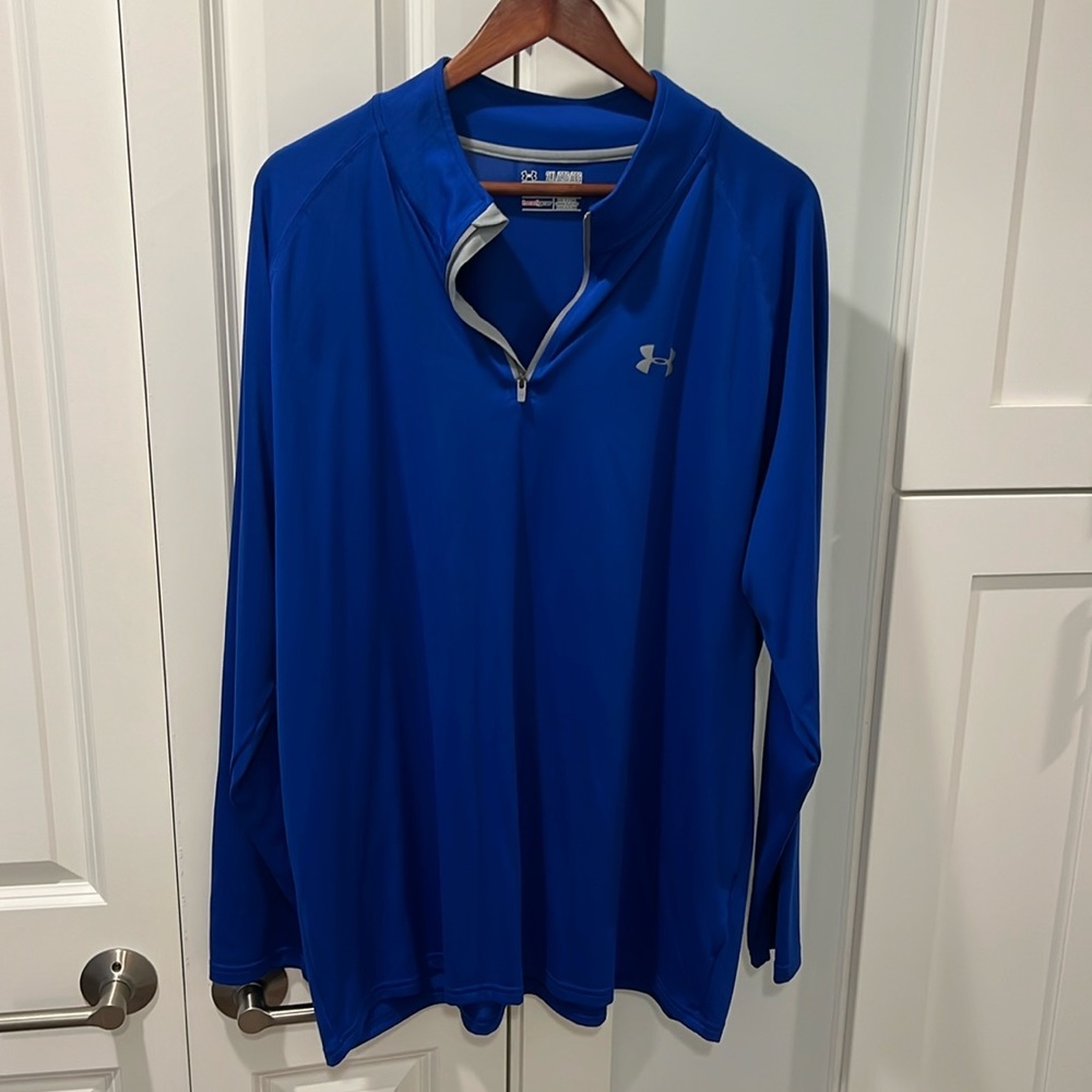 Under Armour 1/4 zip heat gear long sleeve performance shirt